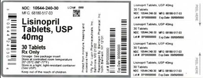 Bottle Label (10544 240 30   68180 517 03)